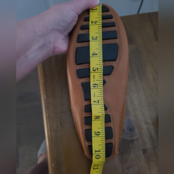 Saks Fifth Avenue Brown Leather Slip On  Mules - Picture 7 of 8